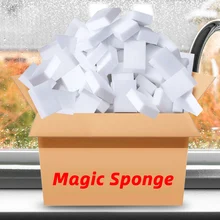 30/50/100 Pcs Lot For Kitchen Bathroom Melamine Sponge Magic Sponge Eraser Melamine Cleaner Tools Cleaning Sponge Dishwashing