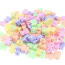 30/50/100Pcs Candy Bear Polymer Clay Beads Loosely Spaced Kids Jewelry DIY Making Bracelet Necklace Accessories