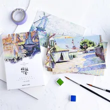 30 Sheets/Set  Mottled impressions  Postcard/Greeting Card/Message Card/Birthday Letter Envelope Gift Card