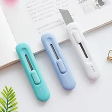 30 pcs/lot Sample Solid Color Portable Utility Knife Cute Paper Cutter Cutting Razor Blade Office school supply Stationery gift