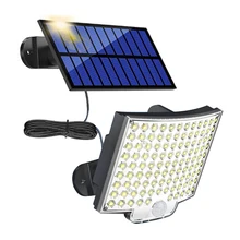 318/106 LED Solar Light Outdoor Solar Lamp PIR Motion Sensor 3 Modes Waterproof Solar Street Wall Lamp For Garden Decoration