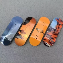 34x102mm Professional 34mm Fingerboard Deck 5 Layer Canadian Maple Wood for Mini Wooden Skateboard