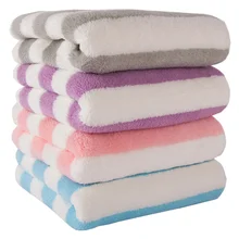 35x75cm   Adults Bath Towel Absorbent Quick Drying Thick towel Spa Body Wrap Face Hair Large Beach Cloth Bathroom Tools