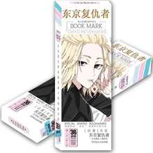 36 Pcs/Set Anime Tokyo Revengers Paper Bookmark Manjiro Ken Takemichi Hinata Book Markers Gift Message Card