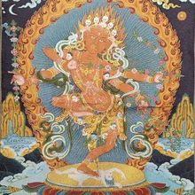 36" Tibet Tibetan Embroidered  Cloth Silk Buddhism Kurukulla Tangka Thangka Mural Buddha Home Decor