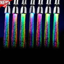 360 Rotate Swivel Faucet Nozzle Water Filter Adapter RGB LED Water Faucet Nozzle Filter Tap Aerator Diffuser Kitchen Accessory