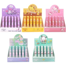 36pcs Sanrio Neutral Pen Kawaii Hellokitty Kuromi Pompom Purin Roller Ball Pen Writeing Pen School Supplies Stationery Wholesale
