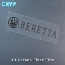 3D Car Sticker Vinyl Decal Beretta PVC Car Styling Decoration Motorcycle Helmet Mobile Laptop Trolley Case Carbon Fiber Sticker