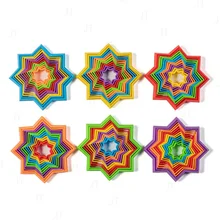 3D Magic circle Kids Spiral Stereoscopic Illusion Octagonal Meteoroid Toy Funny Stress Relief Fidget Toys Children Toy