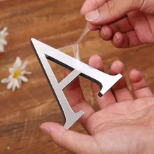 3D Mirror Surface Wall Sticker Acrylic Number Signs On The Door Numbers Decorations Art Mural Birthday Party Home Supplies