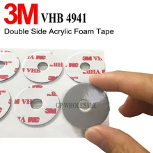 3M VHB 4941 Strong self adhesive Double Sided Sticky Pad Mounts Pads Washers Centre Hole For Pop Up Phone Holder round 30mm