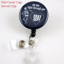 3PCS  Black X-Ray  Nurse Badge Alligator Clip