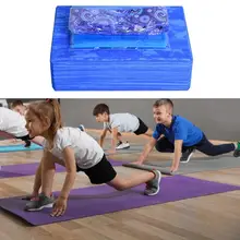 3Pcs/Set Yoga Brick High Elasticity Stretchy Blue Yoga Bolster Gym Blocks Training Exercise Fitness Set for Unisex