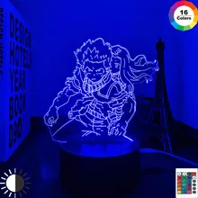 3d Lamp Anime My Hero Academia Izuku Midoriya Lamp Deku for Bedroom Decoration Birthday Gift Izuku Midoriya Led Night Light Eri