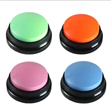 4 Pcs Dog Talke Voice Recording Button ABS Recordable Dog Buttons For Communication Pet Training Props Talking Button Set