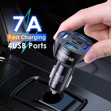 4 Ports USB Car Charger Fast Charging For SSANGYONG Chairman Rexton Kyron Rodius Actyon korando Tivolan