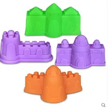 4 pcs/set Sand Molding Tools Castle Building Model Beach Toys Kit for Kids - Random Color