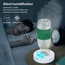 40ml Air Humidifier Water Bottle Humidifier Bottle Holder LED Night Light Aroma Diffuser Mist Maker Home Office Car Humidifier