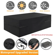 420D Patio Furniture Covers Outdoor Furniture Covers Oxford Fabric Windproof Waterproof Dustproof Anti-UV Patio Table Cover