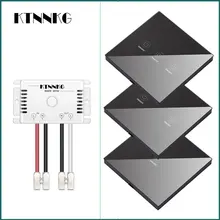 433Mhz 90-250V wall touch sensor switch  general standard lighting switch  crystal glass switching power supply  1 way switch