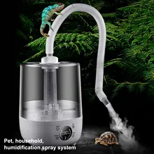4L Reptile Humidifier Pet Box Humidifying Atomizer Water Tank Fogger for Household Reptile Dual-purpose Fog Machine