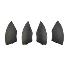 4PCS Radio Cd Button Black Button Decorative Mold Cover Removal For Fiat 500cd Radio From 2008 Onwards Button Trim Mold Cover Re