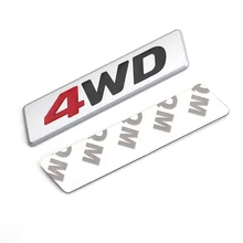 4WD Stickers 3D Metal Emblem Badge Car Stickers Decals for Hyundai IX25 IX35 Tucson Toyota RAV4 Sticker For Car