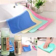 4pcs Hair Dry Towel PVA Imitation Deerskin Microfiber High Absorbent Wipes Synthetic Household Non-stick Oil Soft Cleaning Cloth