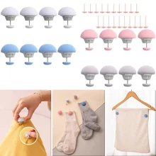 4pcs Mushroom Quilt Holder Non Slip Clip Quilt Blanket Clip Plastic  Soft Needle Pack One Key to Unlock Clip Bed Sheet Clip