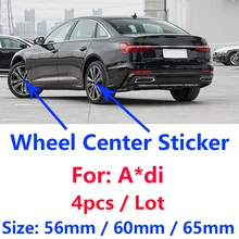 4pcs/Set 56mm 60mm 65mm Rims Dust-Proof Cover Sticker Car Styling Accessories Wheel Center Hub Caps Decals Emblem Badge Logo