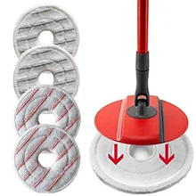 4pcs Sleeve For Vileda Spin & Clean 161822 Cleaning Kit Washable Microfiber Mop Refill Accessories Household
