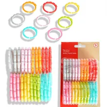 5/10PCS  Plastic Grip Baby Teether Rattles Rubber Rainbow Ring Molars Rattle Safety Toys for Children Crib Bed Stroller Hanging