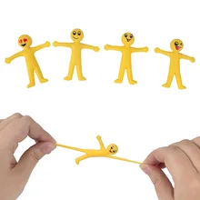 5-50Pcs Smile Expression TPR Soft Rubber Villain Anti-stress Toys Foldable & Stretchable Decompression Squishy Antistress Figets