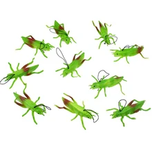 5 Pcs/set Creative TPR Flexible Glue Model Simulation Insect Grasshopper Locust Toy Model Prank Scary Spoof Toys Gifts