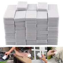 50 pcs/lot Melamine Sponge Magic Sponge Eraser Duster Wipes Cleaner for Kitchen Office Bathroom Nano Cleaning Sponge 10x6x2cm