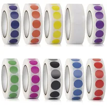 500/1000pcs Color-Code Stickers Removable 1.3cm Chroma Label for Inventory Organize Handmade sticker business supplies Sticker
