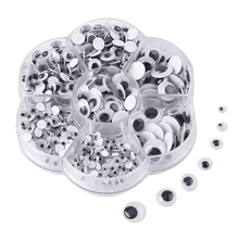 500 Pieces Mixed Wiggle Eyes Self - Adhesive DIY Scrapbooking Crafts Toy Accessories (Assorted Sizes)