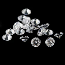 500pcs/3pcs 0.8~12.0mm D EF GH Color Round Shape Lab Grown Loose Moissanite Stone Test Positive (0.8mm-5mm Without Certificate)