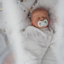 50CM 3D-Paint Skin Soft Silicone Vinyl Cloth Body Reborn Sleeping Baby Doll Toy For Girl Like Real Art Bebe Alive Boneca