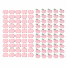 50pcs Mini Peach Squeeze Toy Anti Anxiety Stress Relief Hand Toy Cute Sensory Toys Adults Kids Squeeze Ball