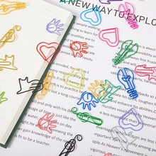 50pcs Paper Clips Durable Rustproof  Music Shape Paper Clips for Bookmark Office School Document Organizing Notebook Agenda