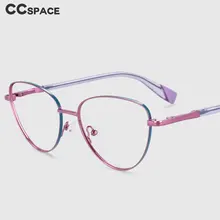 53997 Fashion Cat Eye Metal Frame Anti Blue Light Optical Glasses Women Computer Eyeglasses