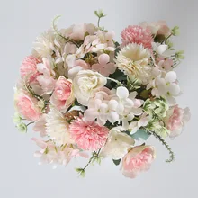 59 cm 8 heads of artificial Zou Jumei true touch artificial bouquet artificial flowers wedding decoration flowers home garden de