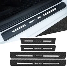 5Pcs Car Door Sill Protector Rear Trunk Bumper Threshold Anti-Scratch Stickers for Honda Inspire 2016 2017 2018 2019 2020 2021