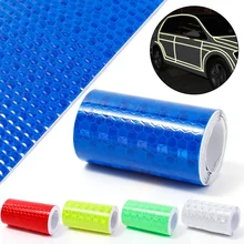 5cm*1m Bike Body Reflective Safety Stickers Car Safety Signs Warning Conspicuity Tape Film Sticker Strip Bicycle Accessories