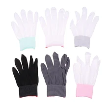 5pair Antistatic Electronic Working Gloves PU Coated PC Antiskid for Finger