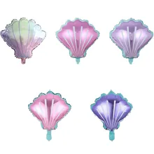 5pcs Sea Shells Balloons Helium Foil Ocean Mermaid Theme For Baby Shower Birthday Wedding Hawaii Summer Beach Party Suppliers