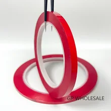 5x (5mm*66M*0.06mm) Red PET Anti-Flame High Temperature Insulation Adhesive Mylar Tape for Coil Motor