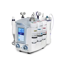6 in 1 H2 O2 Hydrafacial Dermabrasion RF Bio-lifting Spa Small Bubble Machine Water Cleaning Beauty Equipment
