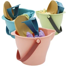 6PCS Beach Sensory Bucket Toys For Kids Sand Plage Play Toys For Baby Parent-Children Interactive Beach Water Play Toys For Kids